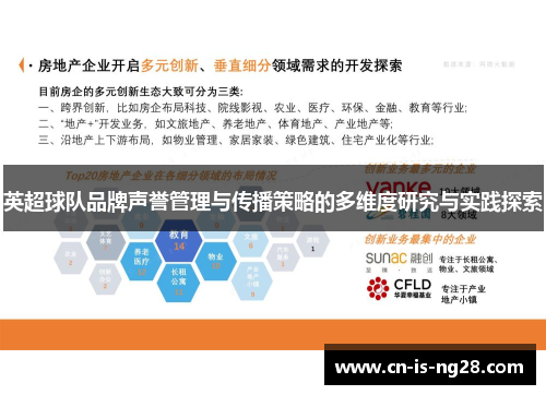 英超球队品牌声誉管理与传播策略的多维度研究与实践探索
